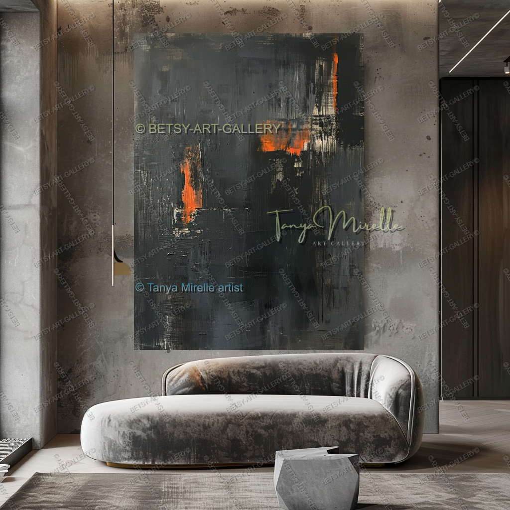 Copper Frequency - Gallery Canvas Statement Piece