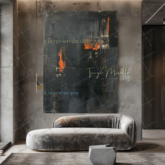 {{ product.title }} canvas artwork by Tanya Mirelle – modern wall decor – original artwork for home, living room, office, or gallery
