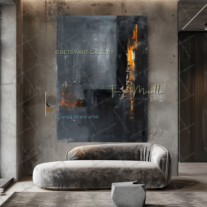 Copper Frequency - Gallery Canvas Statement Piece
