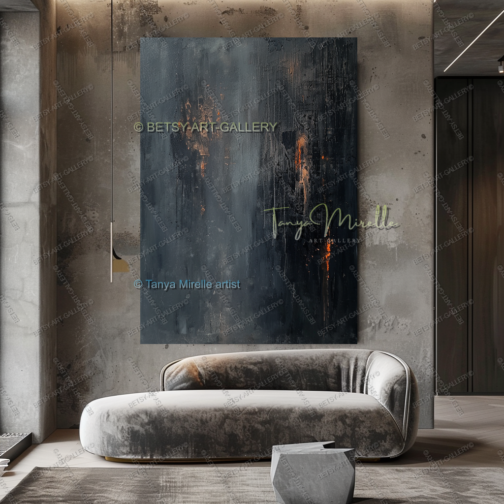 Copper Frequency - Gallery Canvas Statement Piece