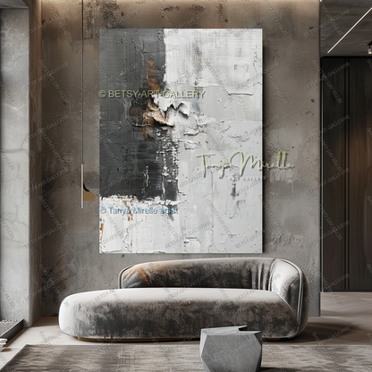 Structural Rhythm - Industrial Sophistication Abstract Wall Art