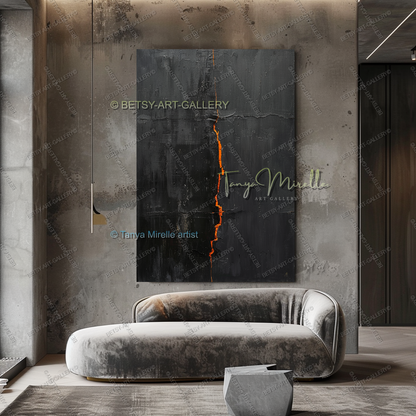 Inner Fracture - Luxury Interior Artwork Abstract Canvas Wall Decor