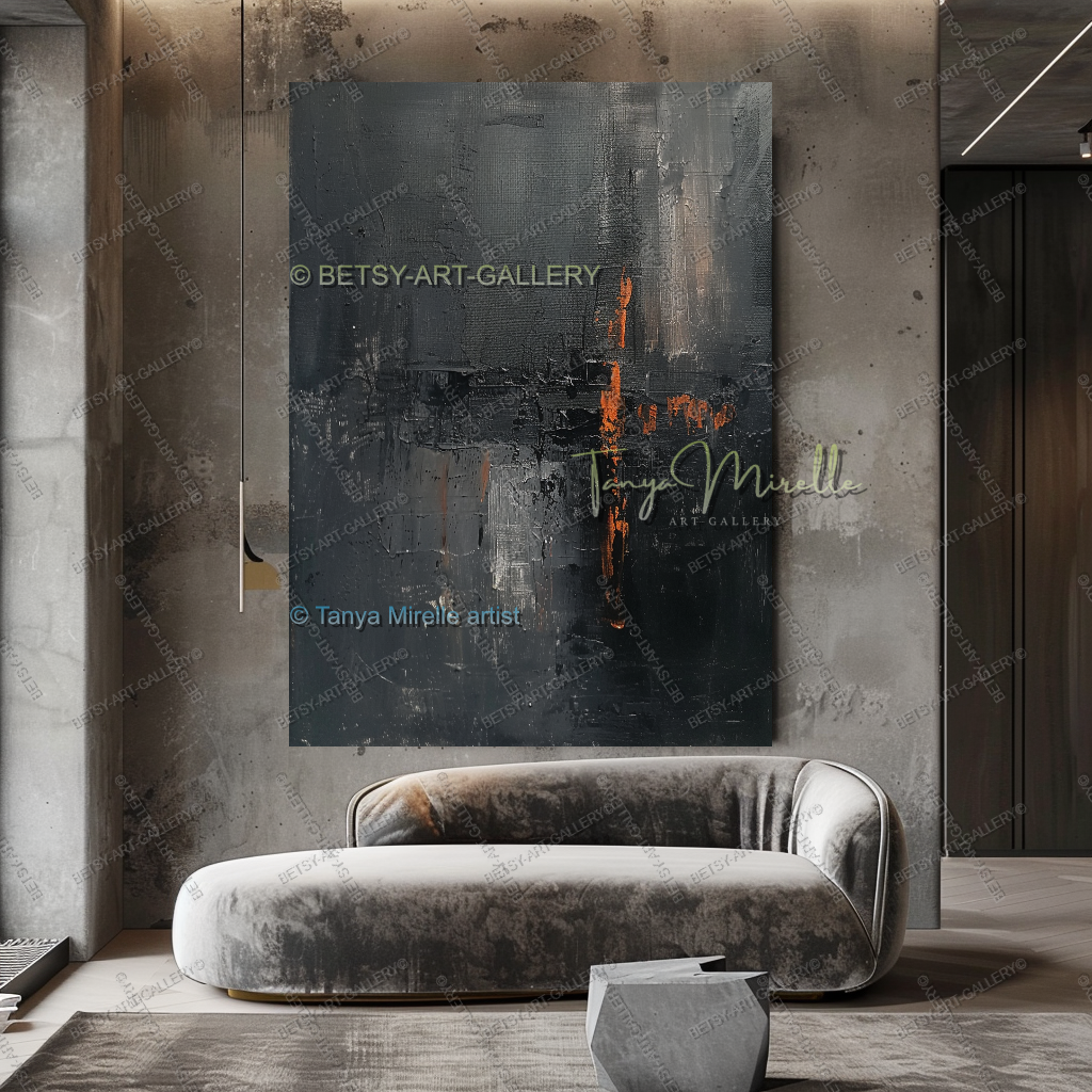 Industrial Flow - Masculine luxury Lofts Abstract Artwork