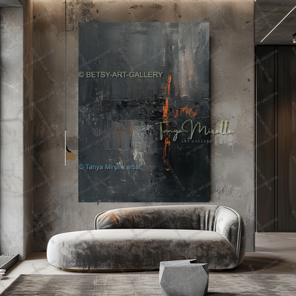 Industrial Flow - Masculine luxury Lofts Abstract Artwork