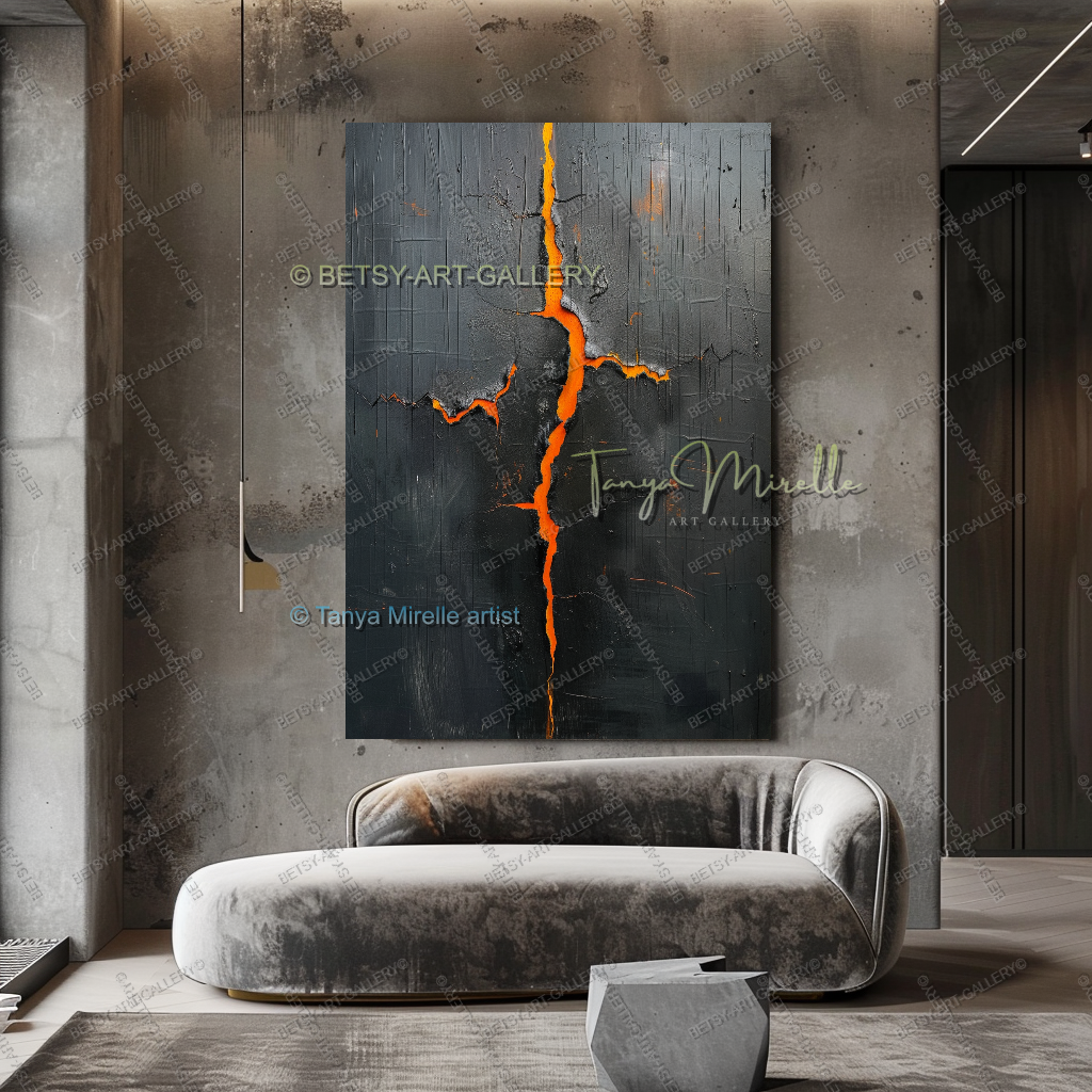 Inner Fracture - Luxury Interior Artwork Abstract Canvas Wall Decor