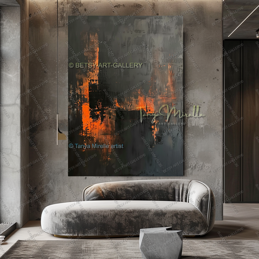 {{ product.title }} canvas artwork by Tanya Mirelle – modern wall decor – original artwork for home, living room, office, or gallery