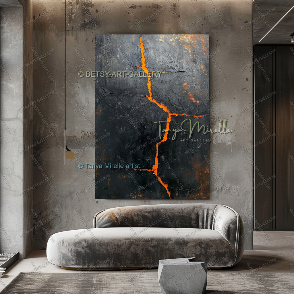 Inner Fracture - Luxury Interior Artwork Abstract Canvas Wall Decor