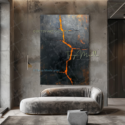 Inner Fracture - Luxury Interior Artwork Abstract Canvas Wall Decor