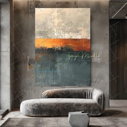 Tectonic Shift - Luxury Interior Artwork for Executive Offices