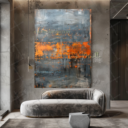 Tectonic Shift - Luxury Interior Artwork for Executive Offices