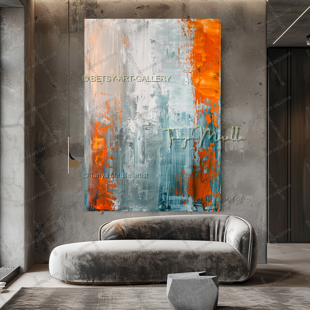 Tectonic Shift - Luxury Interior Artwork for Executive Offices