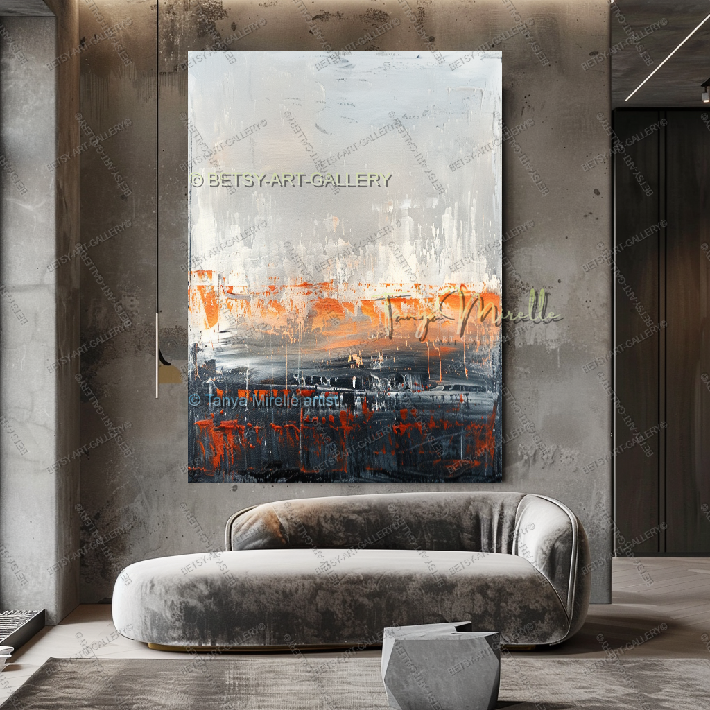 Structural Break - Luxury Interior Artwork for Modern Living Rooms