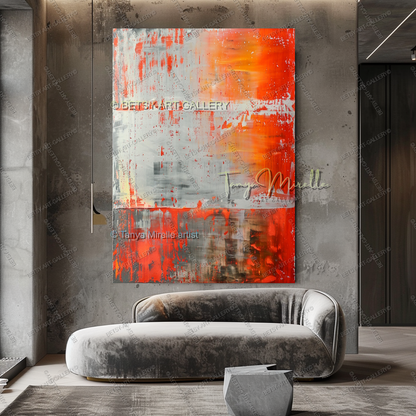 Tectonic Shift - Luxury Interior Artwork for Executive Offices