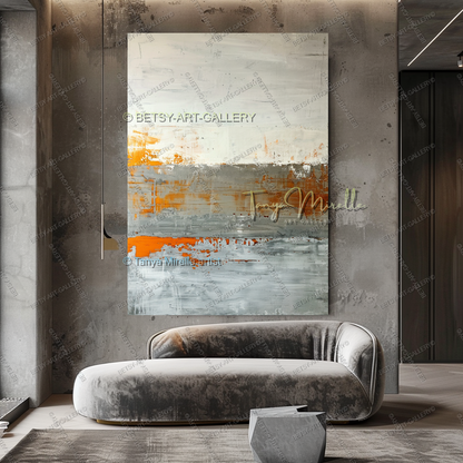 Structural Break - Luxury Interior Artwork for Modern Living Rooms