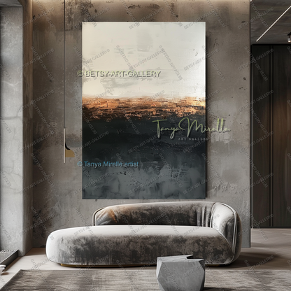 Structural Break - Luxury Interior Artwork for Modern Living Rooms