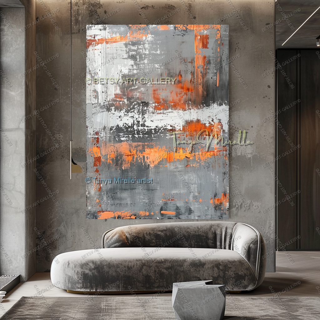 Structural Break - Luxury Interior Artwork for Modern Living Rooms