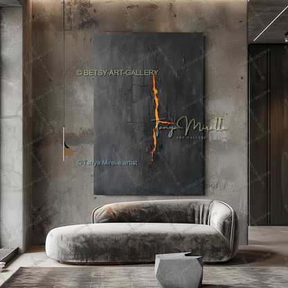 Inner Fracture - Luxury Interior Artwork Abstract Canvas Wall Decor