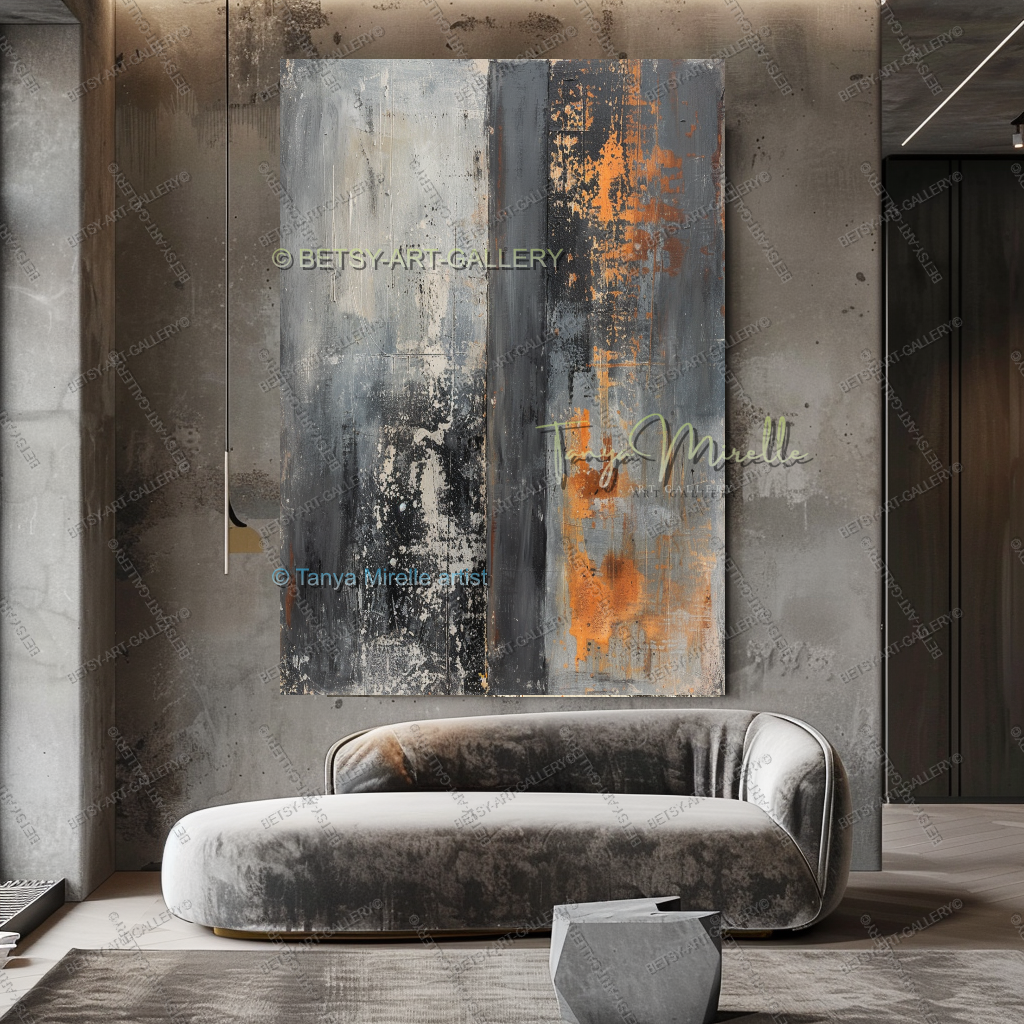 Steel and Copper - Luxury Lofts Masculine Interiors Artwork