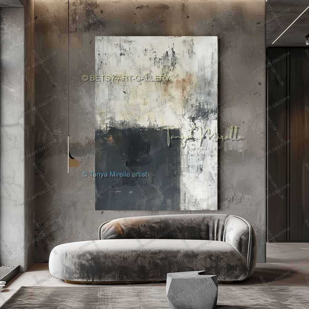 Urban Current - Architectural Abstract Painting for Home or Office