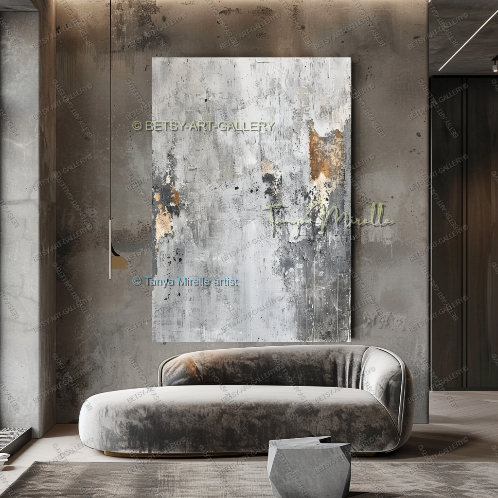 Urban Current - Architectural Abstract Painting for Home or Office