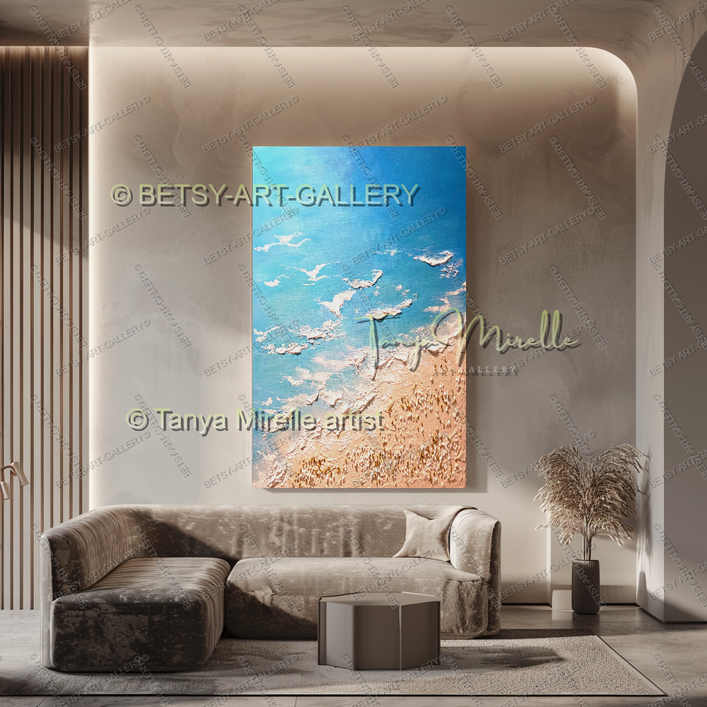 {{ product.title }} canvas artwork by Tanya Mirelle – modern wall decor – original artwork for home, living room, office, or gallery