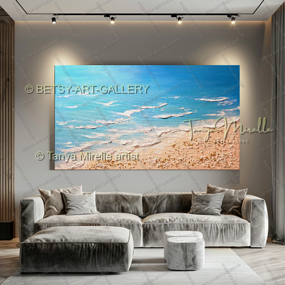 {{ product.title }} canvas artwork by Tanya Mirelle – modern wall decor – original artwork for home, living room, office, or gallery