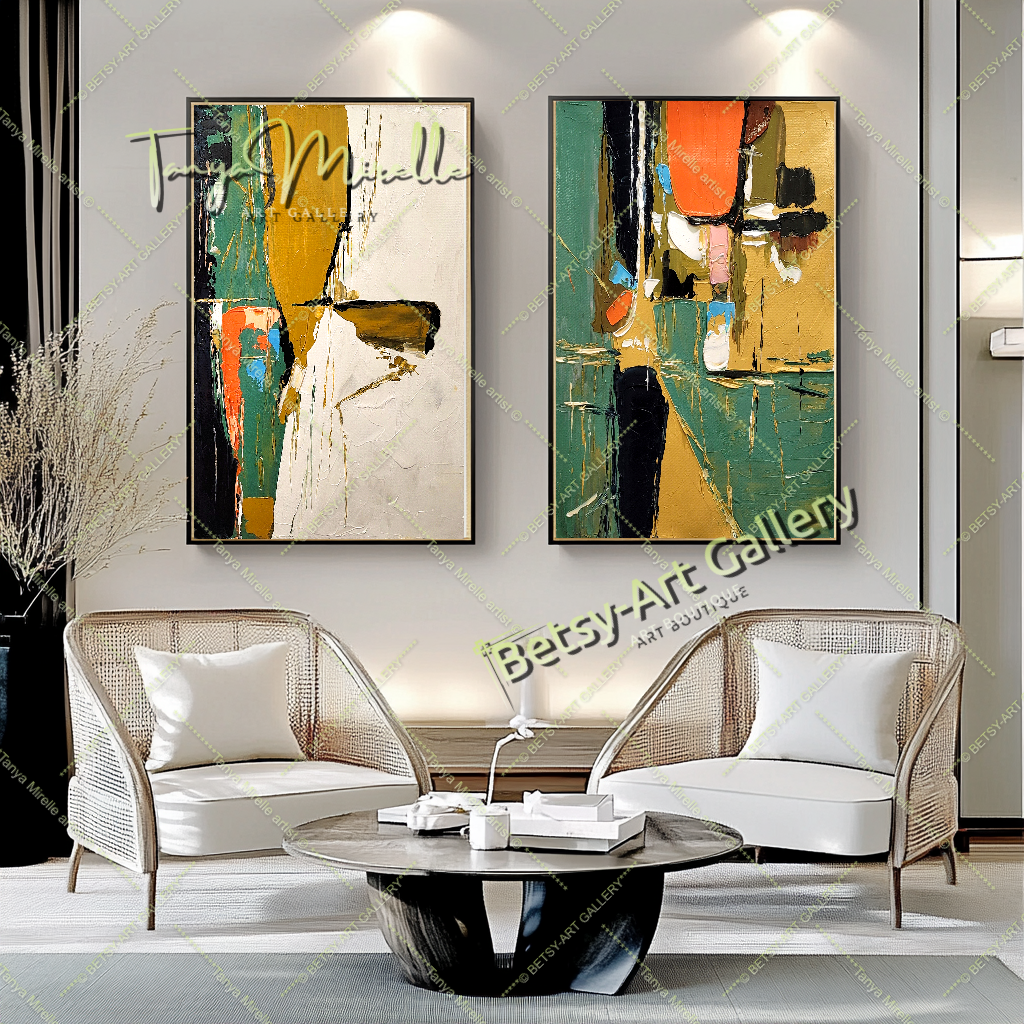 {{ product.title }} canvas artwork by Tanya Mirelle – modern wall decor – original artwork for home, living room, office, or gallery