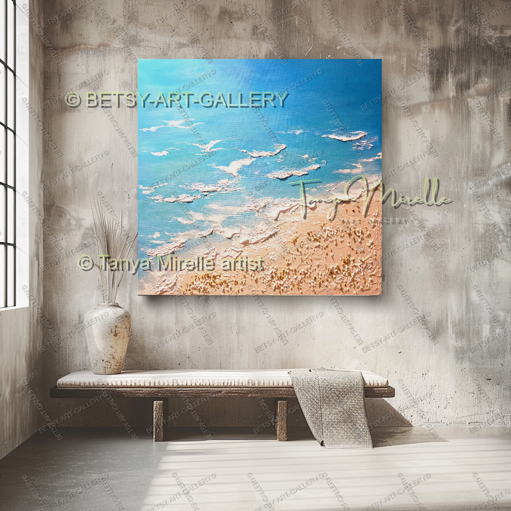 {{ product.title }} canvas artwork by Tanya Mirelle – modern wall decor – original artwork for home, living room, office, or gallery
