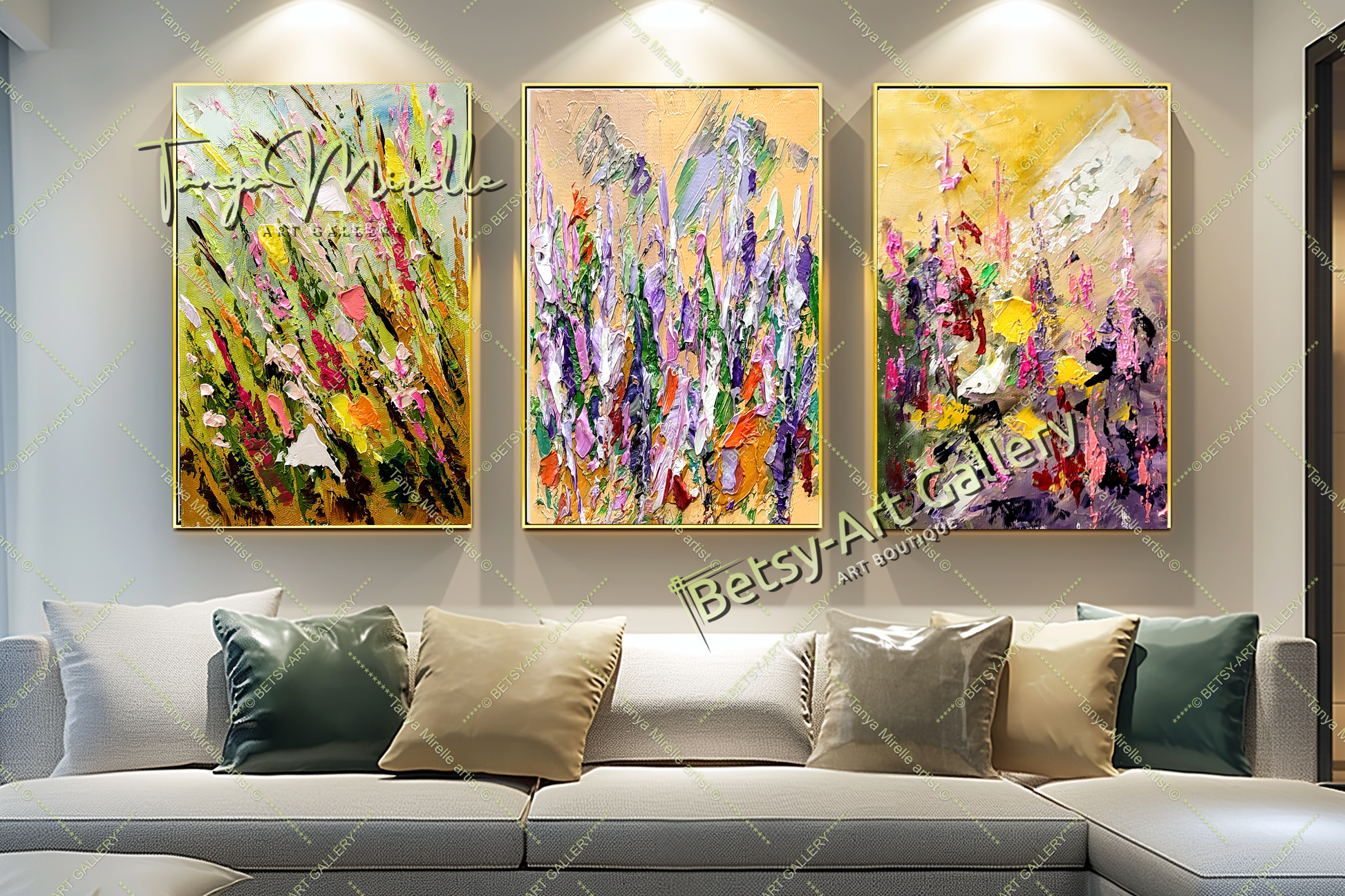 {{ product.title }} canvas artwork by Tanya Mirelle – modern wall decor – original artwork for home, living room, office, or gallery