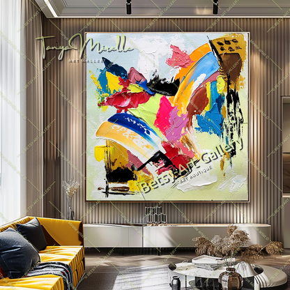 {{ product.title }} canvas artwork by Tanya Mirelle – modern wall decor – original artwork for home, living room, office, or gallery
