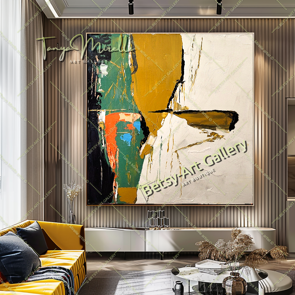 {{ product.title }} canvas artwork by Tanya Mirelle – modern wall decor – original artwork for home, living room, office, or gallery