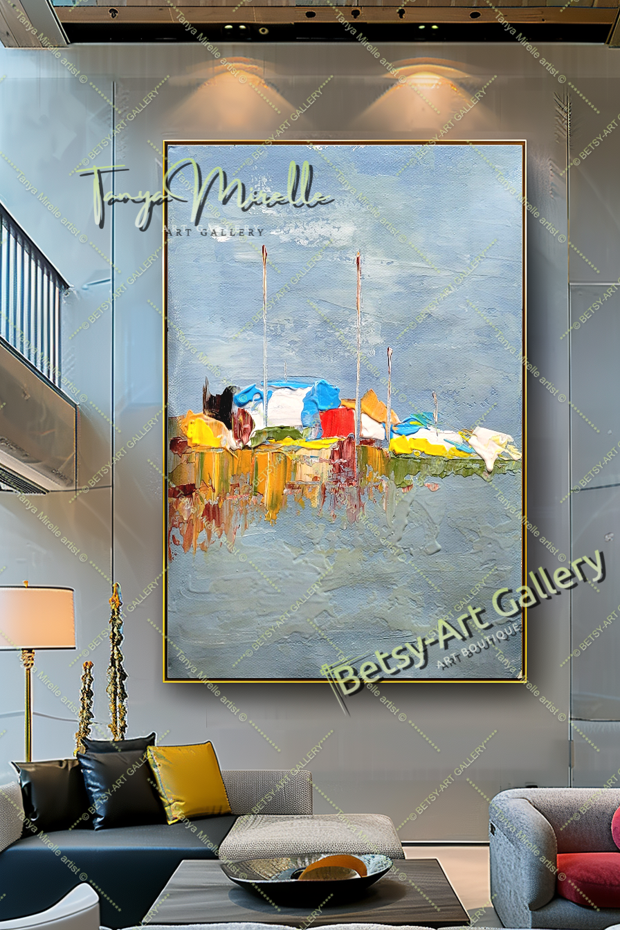 {{ product.title }} canvas artwork by Tanya Mirelle – modern wall decor – original artwork for home, living room, office, or gallery