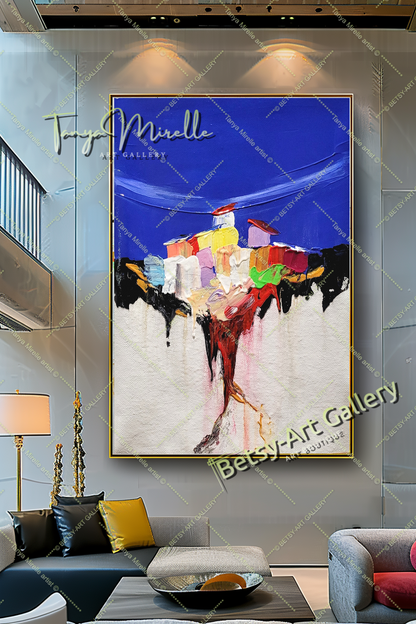 {{ product.title }} canvas artwork by Tanya Mirelle – modern wall decor – original artwork for home, living room, office, or gallery