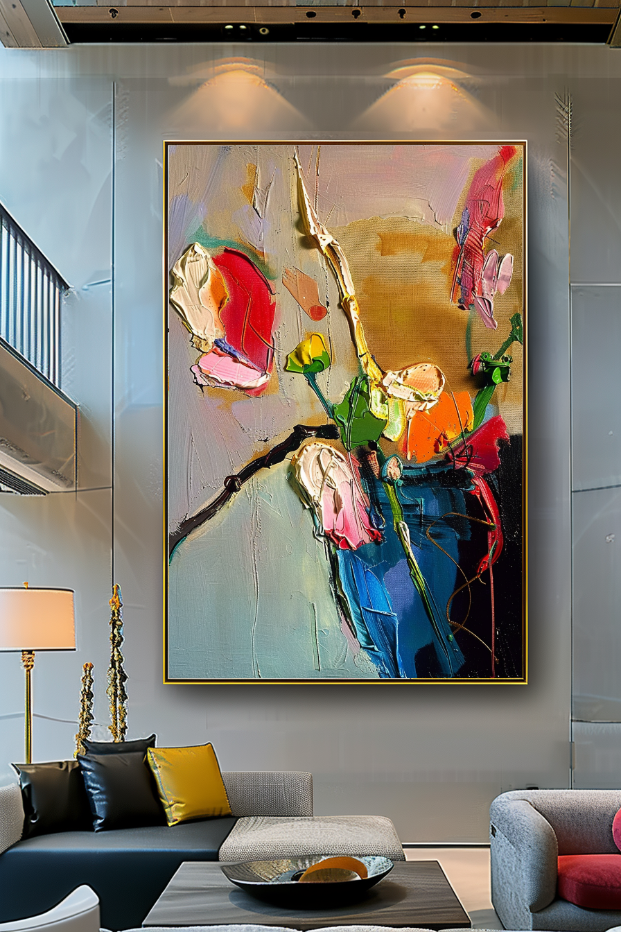 {{ product.title }} canvas artwork by Tanya Mirelle – modern wall decor – original artwork for home, living room, office, or gallery