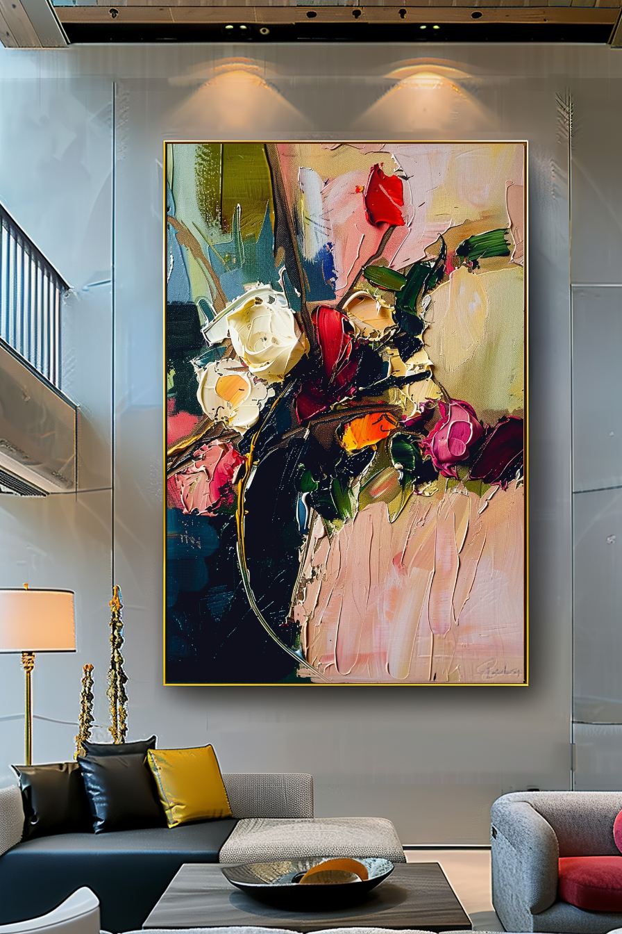 {{ product.title }} canvas artwork by Tanya Mirelle – modern wall decor – original artwork for home, living room, office, or gallery