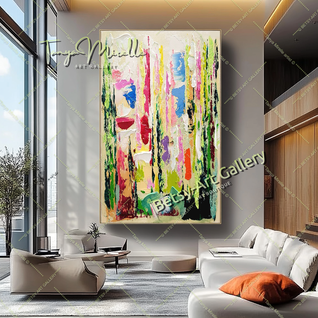 {{ product.title }} canvas artwork by Tanya Mirelle – modern wall decor – original artwork for home, living room, office, or gallery