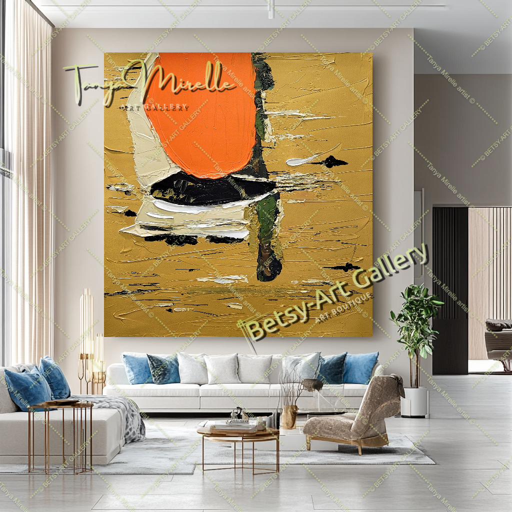 {{ product.title }} canvas artwork by Tanya Mirelle – modern wall decor – original artwork for home, living room, office, or gallery