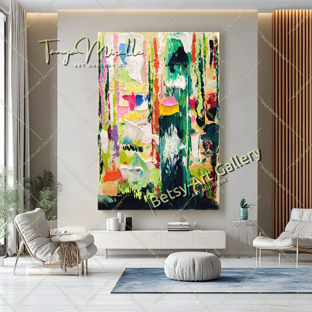 {{ product.title }} canvas artwork by Tanya Mirelle – modern wall decor – original artwork for home, living room, office, or gallery
