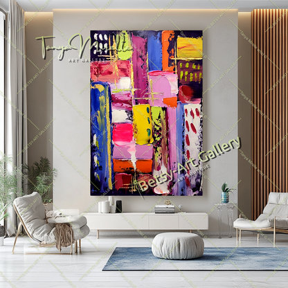 {{ product.title }} canvas artwork by Tanya Mirelle – modern wall decor – original artwork for home, living room, office, or gallery