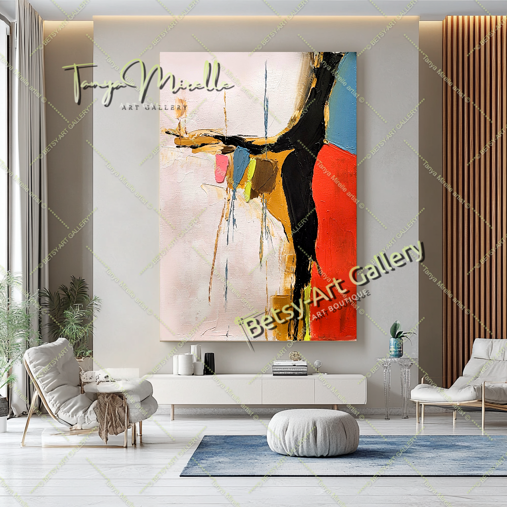 {{ product.title }} canvas artwork by Tanya Mirelle – modern wall decor – original artwork for home, living room, office, or gallery