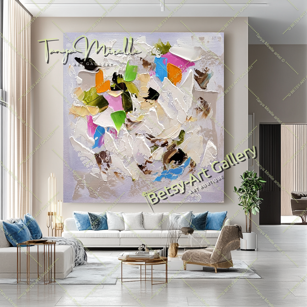 {{ product.title }} canvas artwork by Tanya Mirelle – modern wall decor – original artwork for home, living room, office, or gallery