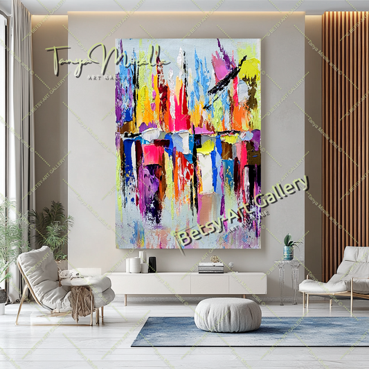 {{ product.title }} canvas artwork by Tanya Mirelle – modern wall decor – original artwork for home, living room, office, or gallery