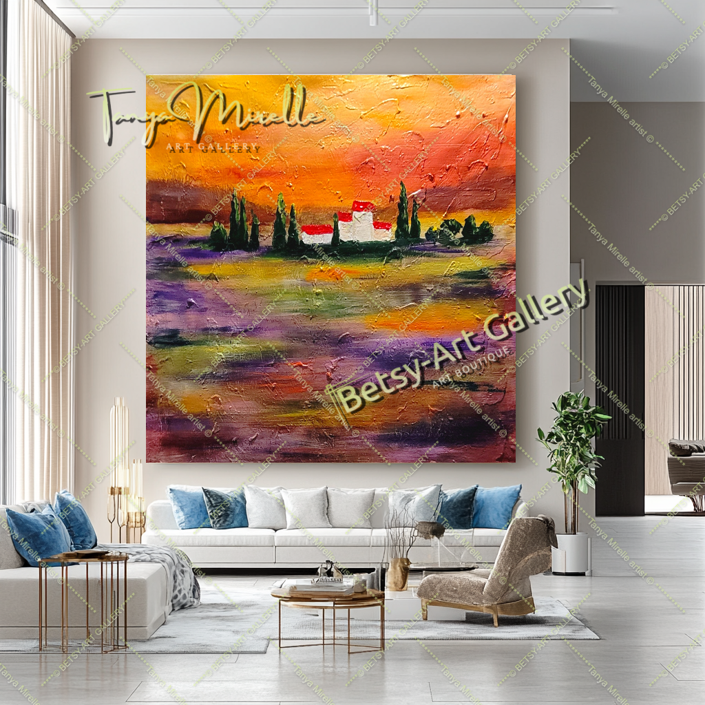 {{ product.title }} canvas artwork by Tanya Mirelle – modern wall decor – original artwork for home, living room, office, or gallery