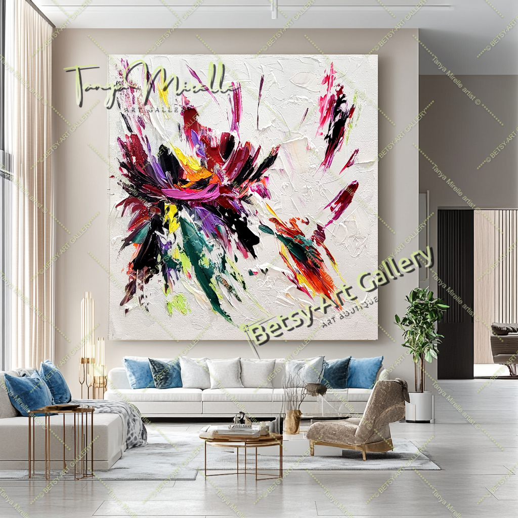 {{ product.title }} canvas artwork by Tanya Mirelle – modern wall decor – original artwork for home, living room, office, or gallery