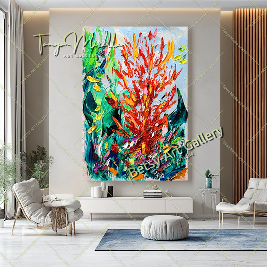 {{ product.title }} canvas artwork by Tanya Mirelle – modern wall decor – original artwork for home, living room, office, or gallery