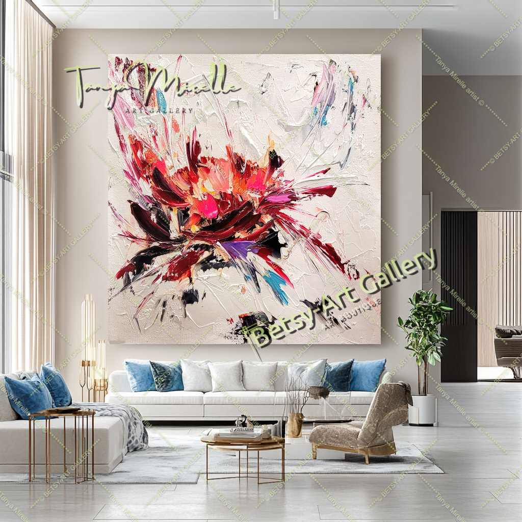 {{ product.title }} canvas artwork by Tanya Mirelle – modern wall decor – original artwork for home, living room, office, or gallery