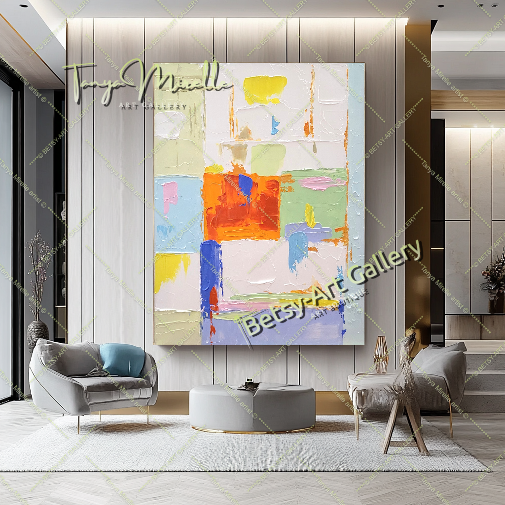 {{ product.title }} canvas artwork by Tanya Mirelle – modern wall decor – original artwork for home, living room, office, or gallery