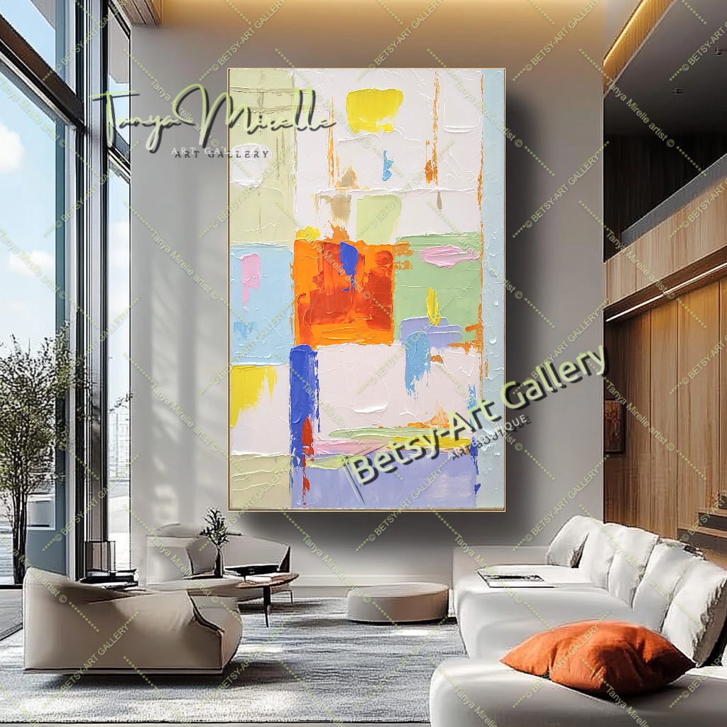 {{ product.title }} canvas artwork by Tanya Mirelle – modern wall decor – original artwork for home, living room, office, or gallery