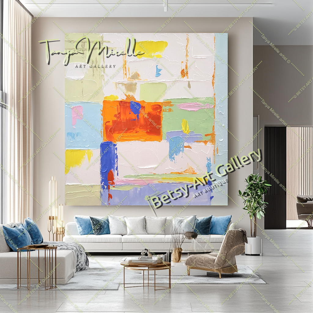 {{ product.title }} canvas artwork by Tanya Mirelle – modern wall decor – original artwork for home, living room, office, or gallery
