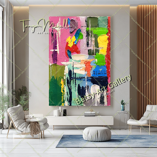{{ product.title }} canvas artwork by Tanya Mirelle – modern wall decor – original artwork for home, living room, office, or gallery